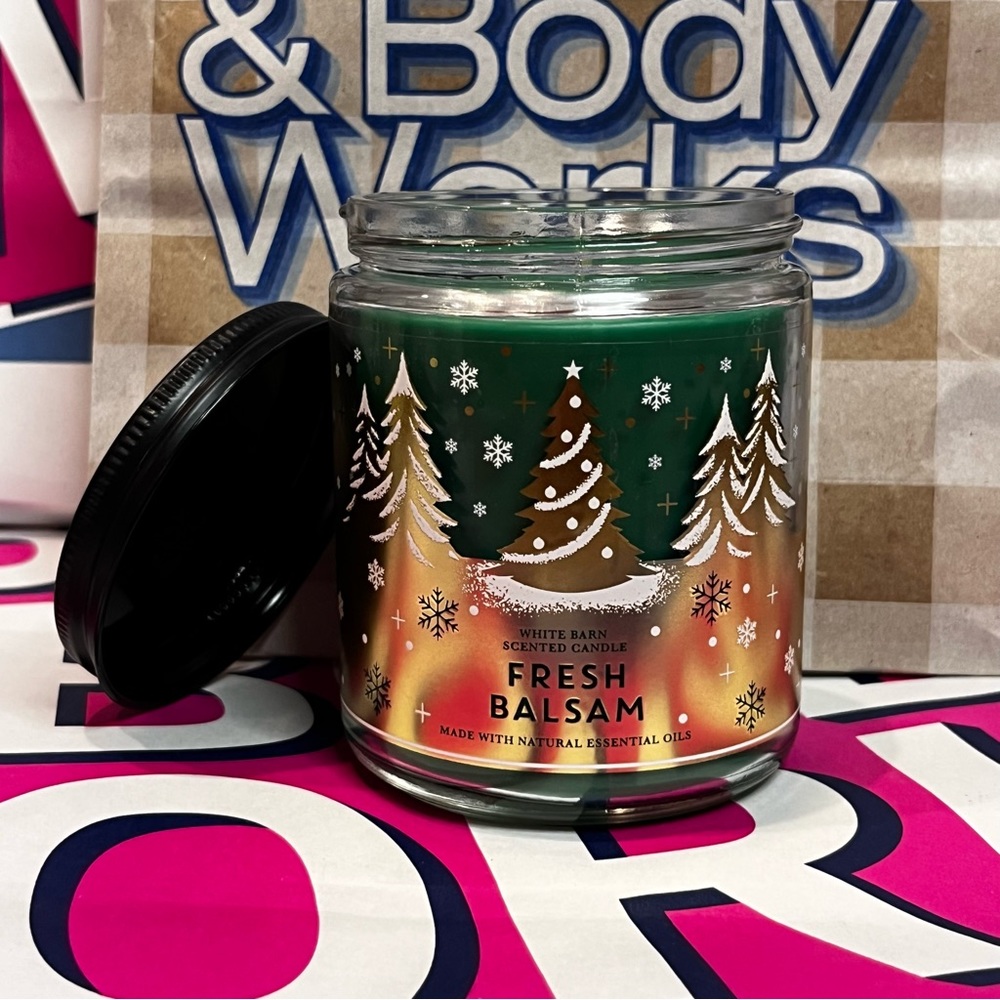 Fresh Balsam Mason Single Wick bath & body works Candle (bundle for a discount)